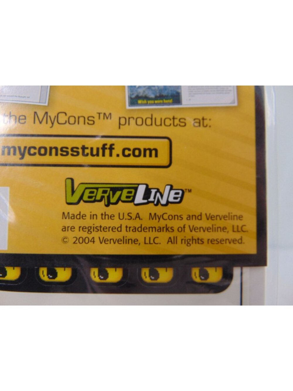 Vintage y2k 2004 Verveline MyCons Emoticon Postcards Deadstock Stickers Social - Picture 6 of 6